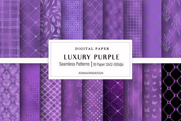Download Luxury Purple Digital Paper - Digital Collection