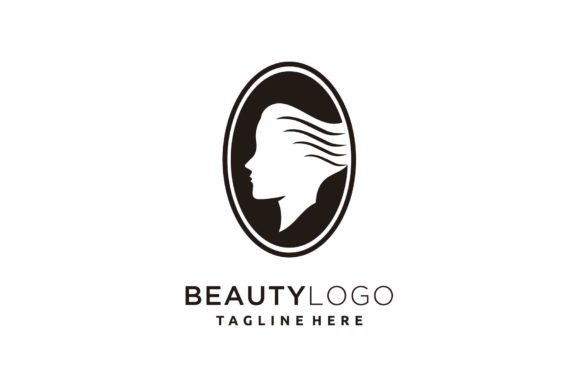 Download Beauty Hair Salon Face Logo Design Oval - Face Collection