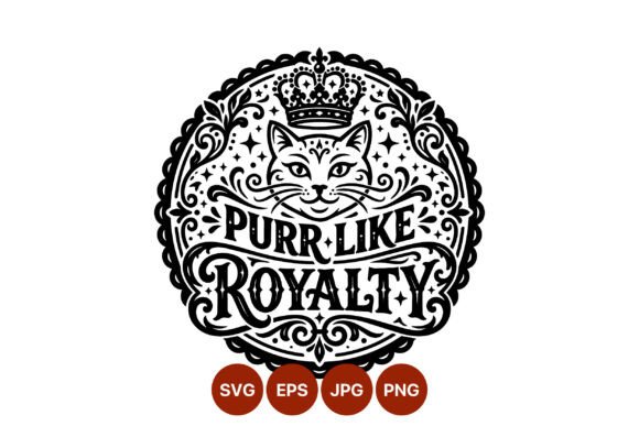 Download Purr Like Royalty Cat Face - Face Collection