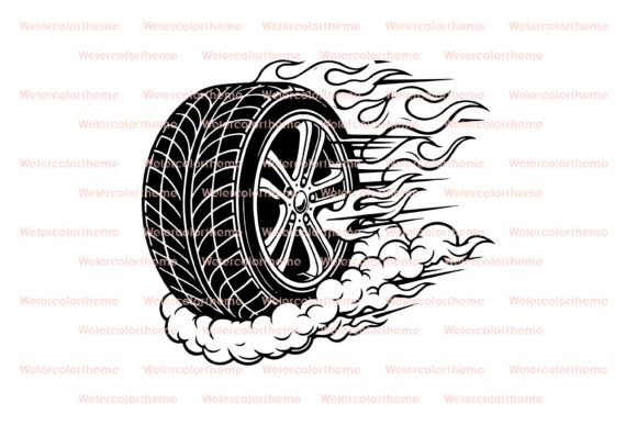 Download Burnout Tire SVG - Tire Collection