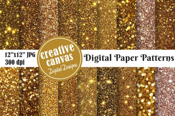 Download Luxury Gold Glitter Digital Paper - Digital Collection
