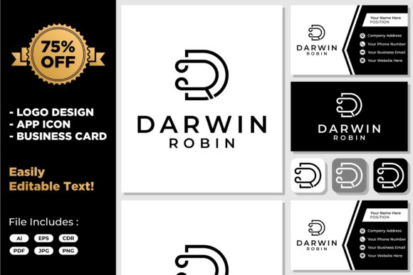 Download Initials Letter RD DR Monogram Modern - Monogram Collection