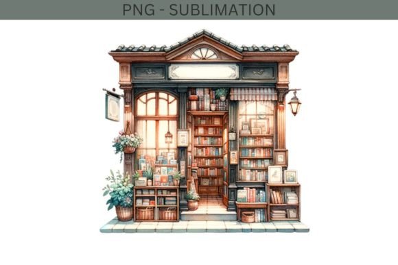 Download Digital Watercolor Book Store - Digital Collection