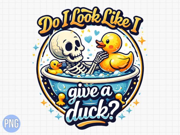 Download Give a Duck Skeleton Funny Rubber PNG - Premium Resources