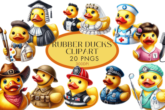 Download Rubber Duck Clipart Watercolour Bundle - Premium Resources