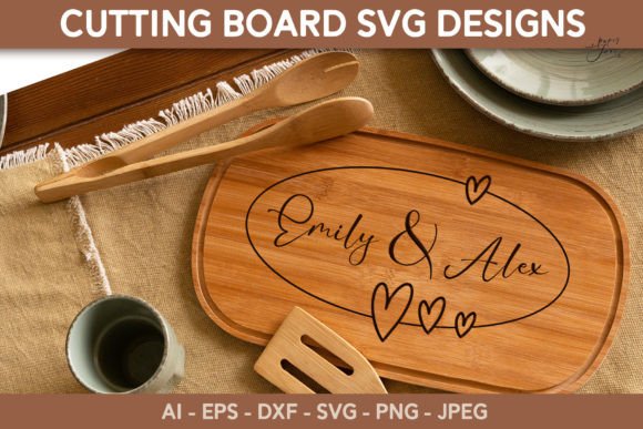 Download Cutting Board SVG PNG Wedding Monogram - Monogram Collection