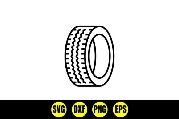 Download Car Tire and Wheel Silhouette I Tire SVG - Tire Collection