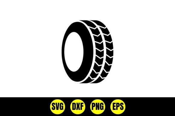 Download Car Tire and Wheel Silhouette Svg - Tire Collection