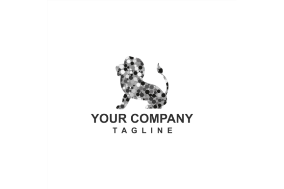 Download Digital Black Grey Dot Lion King Company - Digital Collection
